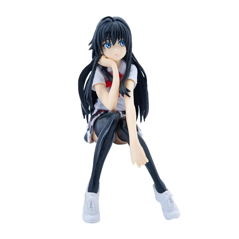 13CM Anime My Teen Romantic Comedy Snafu Toy Cartoon Figures Yukinoshita Yukino PVC Model Statue Desktop Car Decor Toys Gift