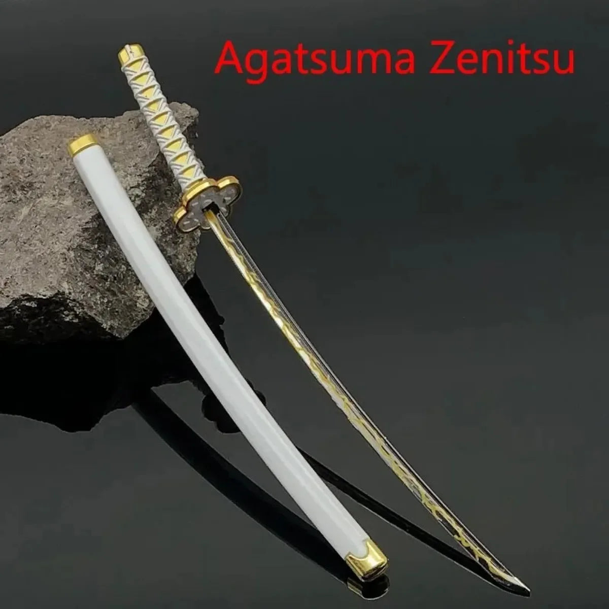 25cm Metal Katana Swords Anime Demon Slayer Metal with Sheath Sword Weapon Model Props Anime Accessories Toy Gift Home Decor