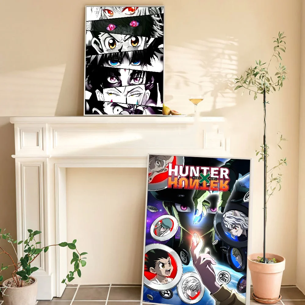 Hunter X Hunter Manga Anime  Anime Posters Sticky Whitepaper Sticker DIY Room Bar Cafe Kawaii Room Decor